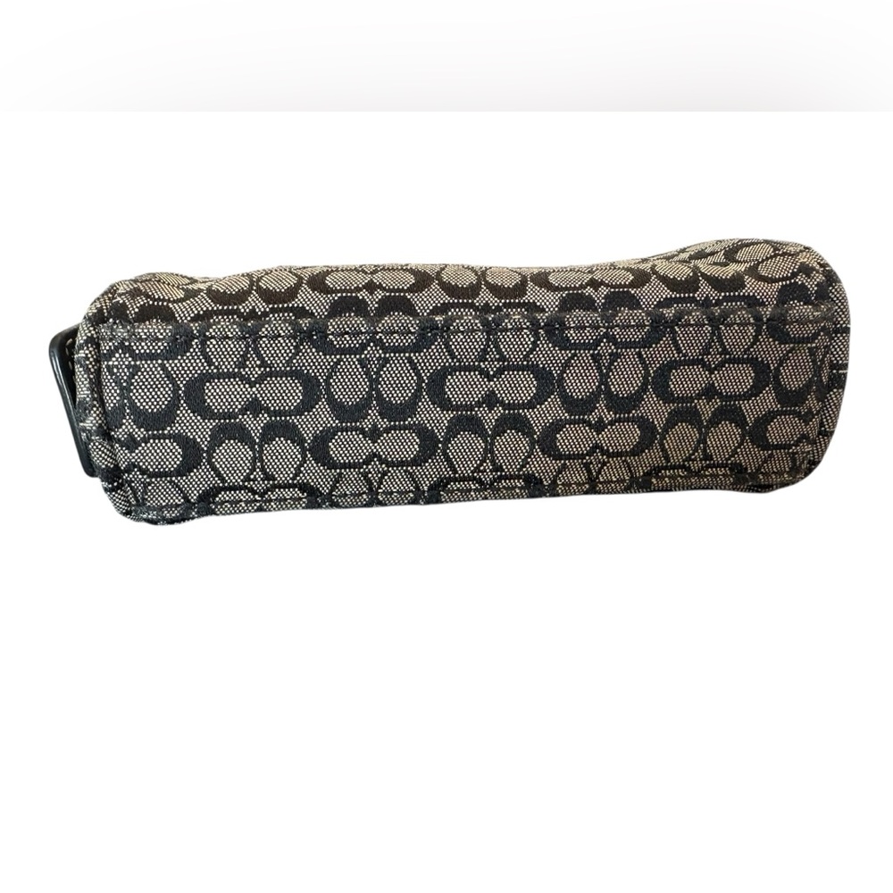 Coach Jacquard Mini C’s genuine black/grey makeup bag Vintage 2000's - Picture 9 of 9